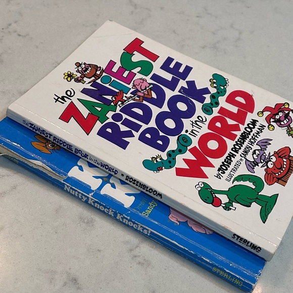 BOGO 2 kids books Nutty Knock Knock jokes & Zaniest riddles by Rosembloom - Picture 8 of 9